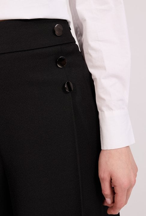 Eleganckie spodnie z szeroką nogawką