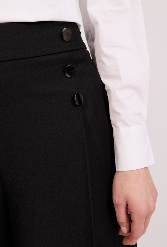 Eleganckie spodnie z szeroką nogawką