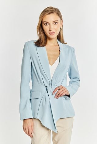 Taliowana marynarka z wiązaniem