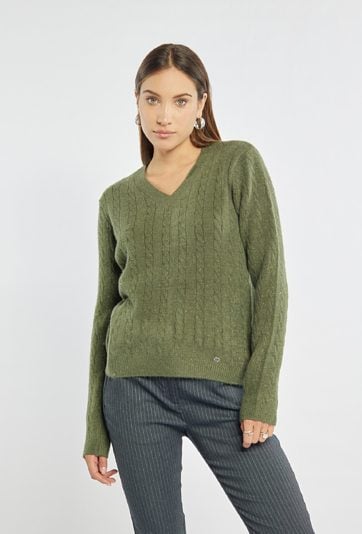 Sweter damski z połyskiem