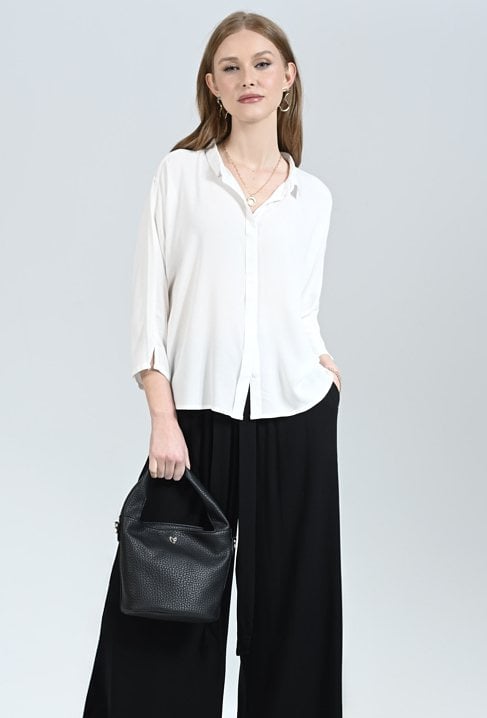 Biała koszula  z kołnierzem