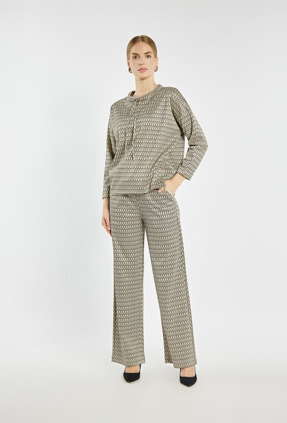 Wzorzysta bluza damska