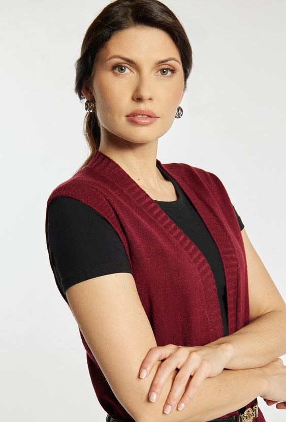 Kardigan damski z kieszeniami