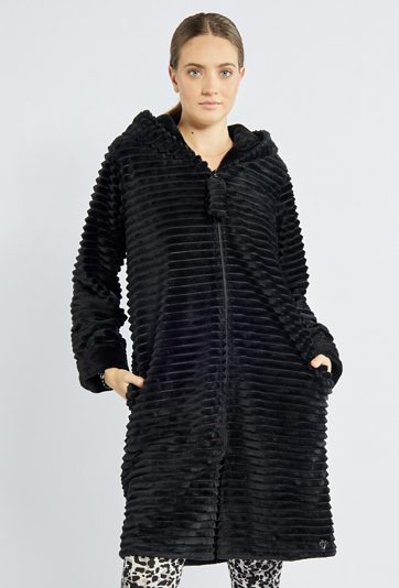 Damski szlafrok z kapturem