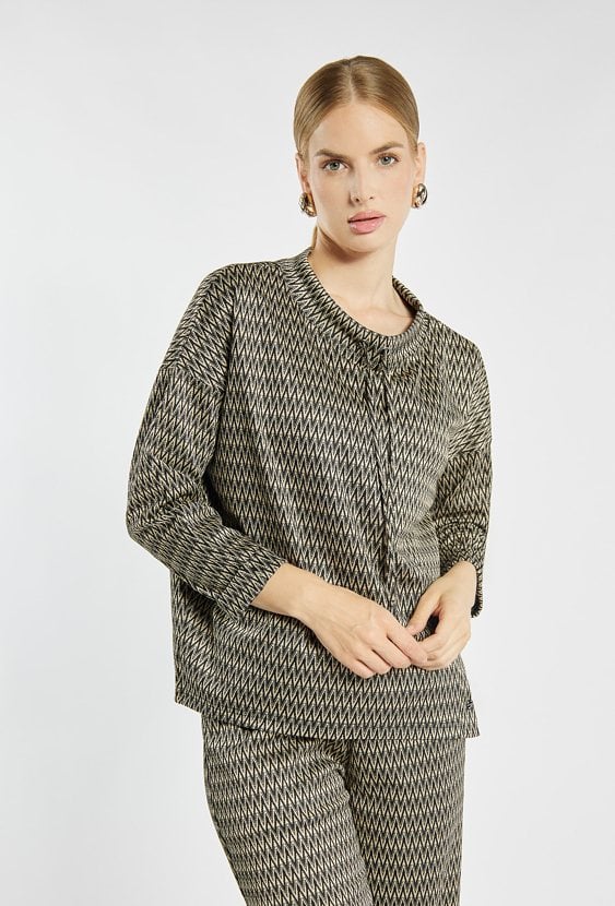 Wzorzysta bluza damska