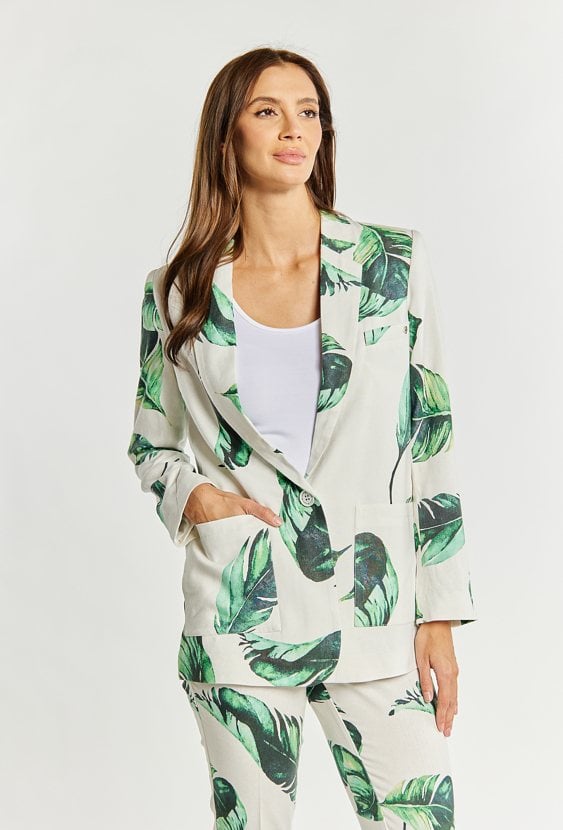 Marynarka z domieszką lnu