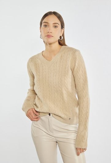 Sweter damski z połyskiem