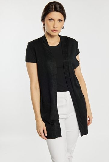 Kardigan damski z kieszeniami