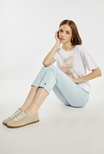 Spodnie z delikatny wzorem