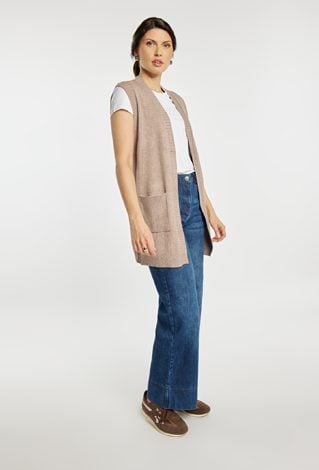 Kardigan damski z kieszeniami