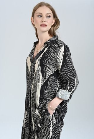 Koszula z długim rękawem z wiskozy