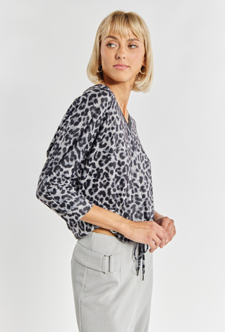 Bluzka damska ze zwierzęcym wzorem