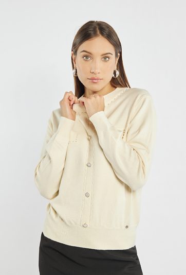 Sweter damski z aplikacjami