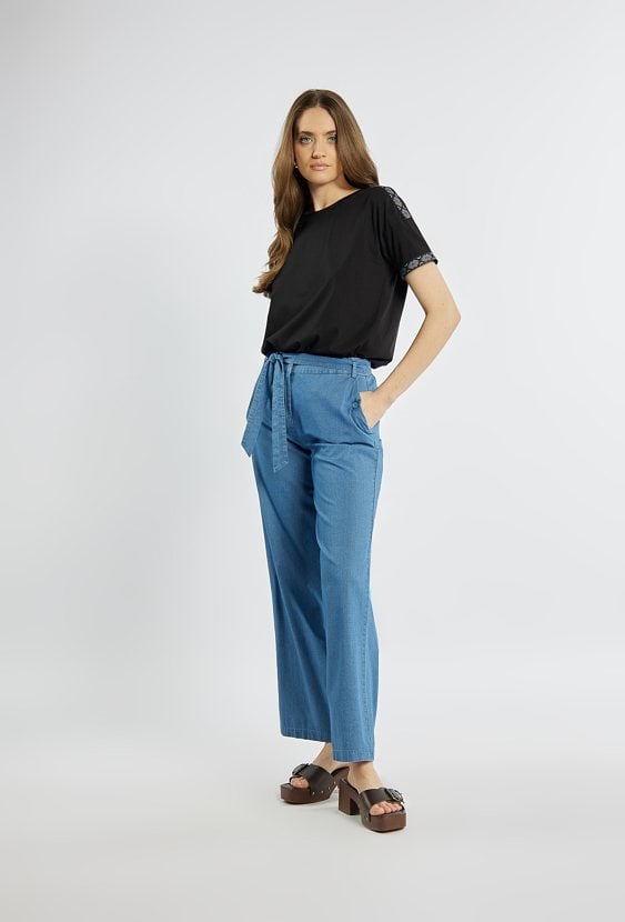 Jeansowe spodnie damskie