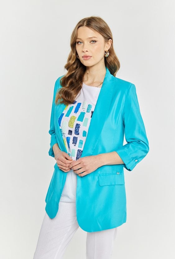 Wiskozowa marynarka damska