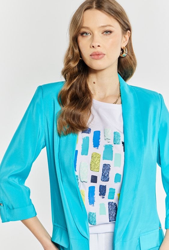 Wiskozowa marynarka damska