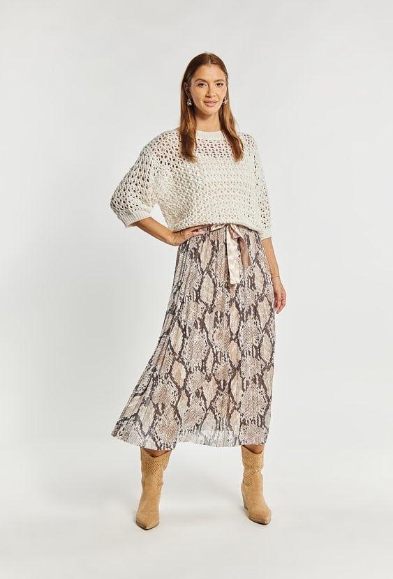 Plisowana spódnica damska