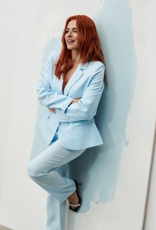 Eleganckie spodnie z dodatkiem lnu