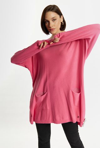 Sweter damski z kieszonkami