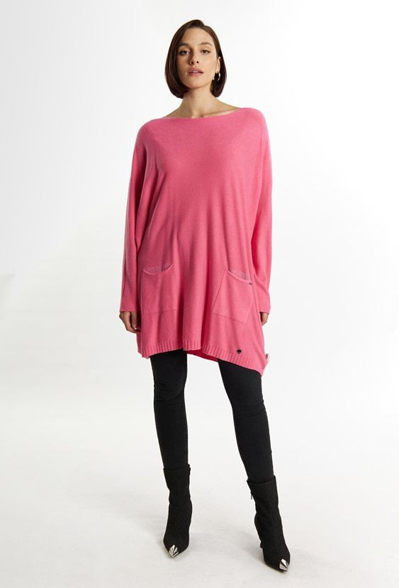 Sweter damski z kieszonkami