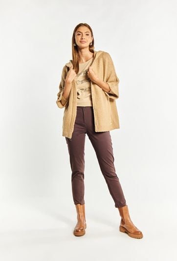 Sweter damski z domieszką wełny