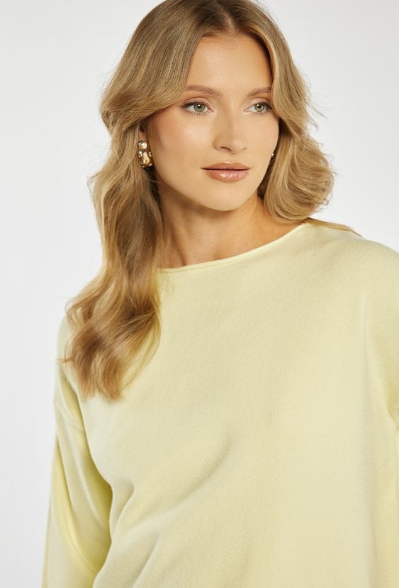 Gładki sweter damski