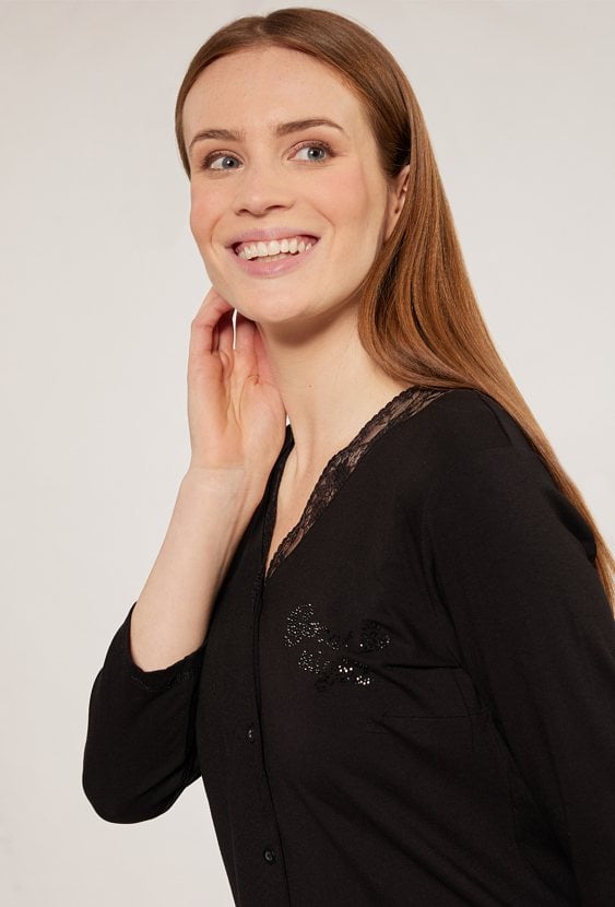 Góra od piżamy z koronką