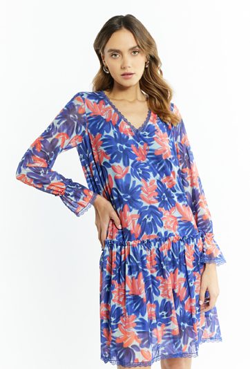 Wzorzysta sukienka damska