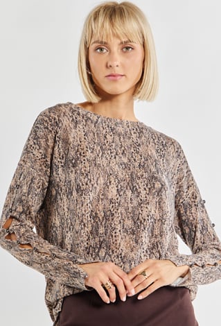 Bluzka damska z koralikami