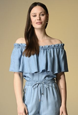 Bluzka typu hiszpanka z  lyocellu