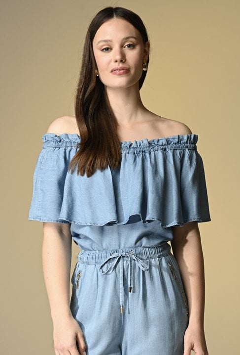 Bluzka typu hiszpanka z  lyocellu