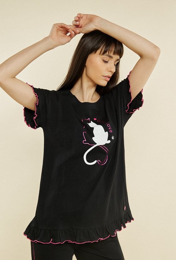 Koszulka od piżamy z nadrukiem