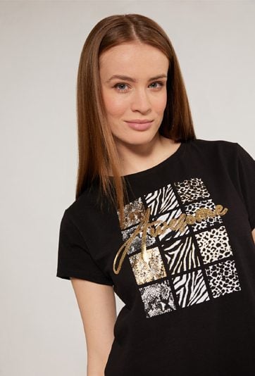 Bawełniany t-shirt o dłuższym kroju