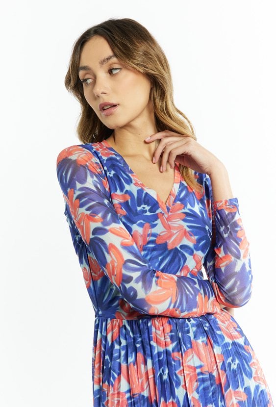 Plisowana sukienka damska