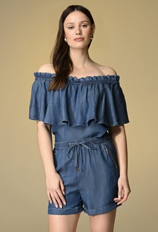 Bluzka typu hiszpanka z  lyocellu