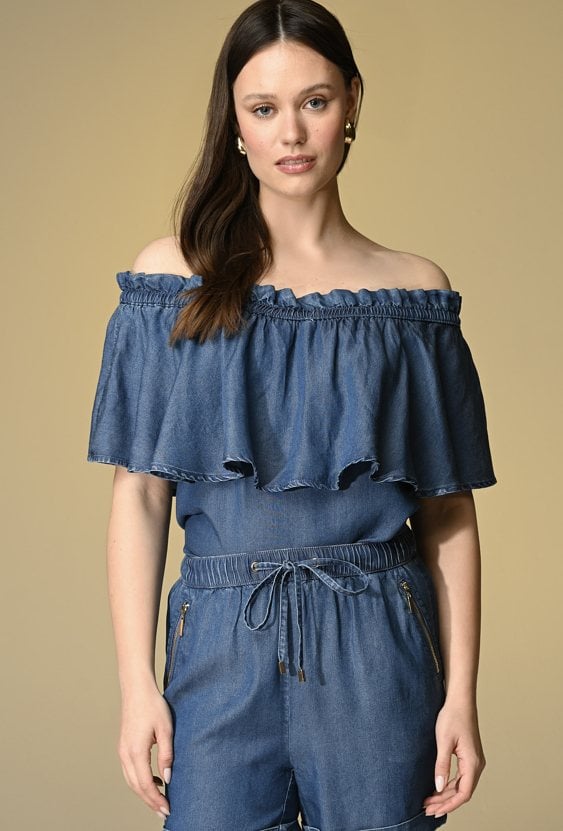 Bluzka typu hiszpanka z  lyocellu