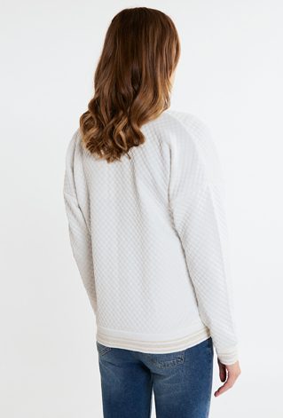 Pikowany żakiet z logo