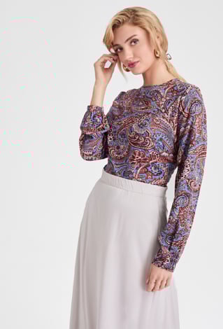 Długa spódnica z wiskozy