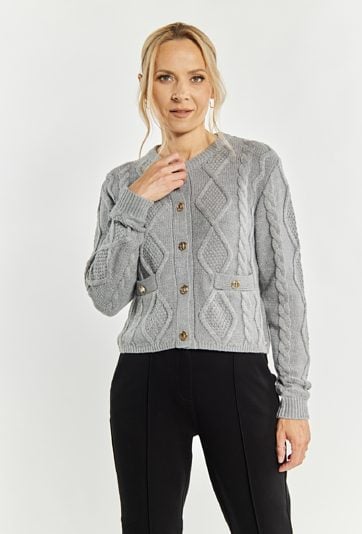 Sweter damski z kieszeniami