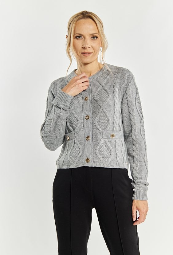 Sweter damski z kieszeniami