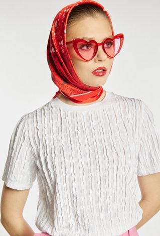 Elegancka bluzka na krótki rękaw