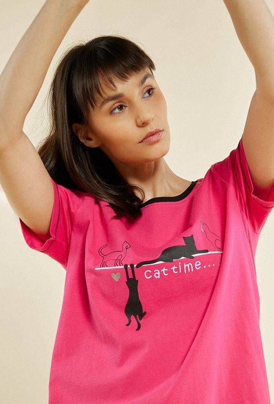 Koszulka od piżamy z bawełny