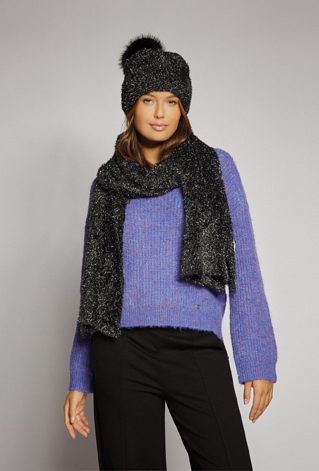 Połyskujący szalik damski