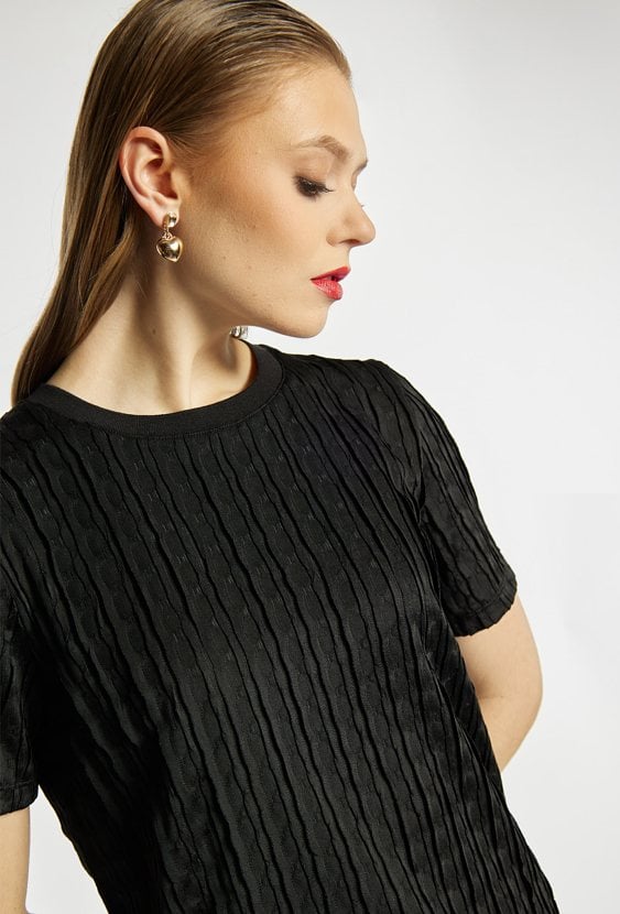 Elegancka bluzka na krótki rękaw