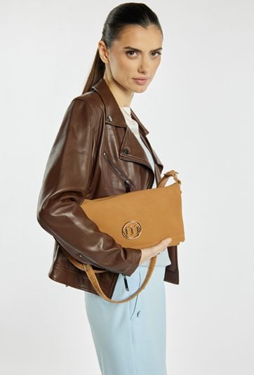 Torba damska z kieszonką w klapie