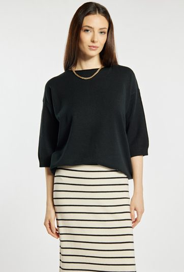 Gładki sweter damski