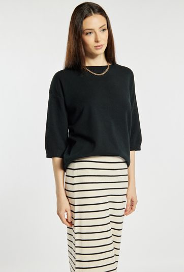 Gładki sweter damski
