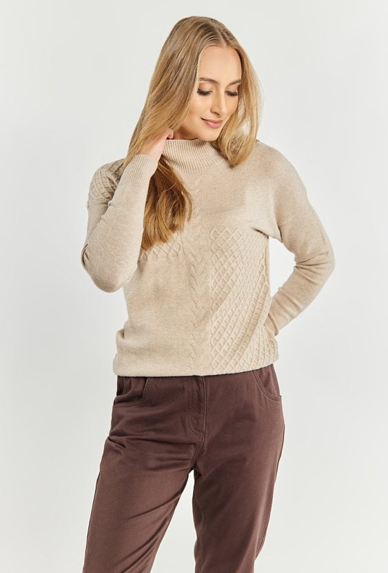 Sweter damski z półgolfem