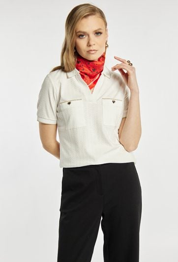 Bluzka z kołnierzem