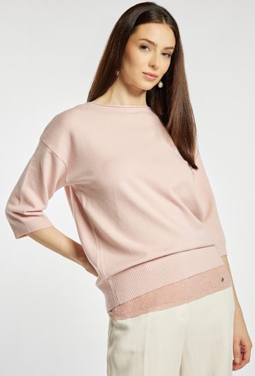 Gładki sweter damski